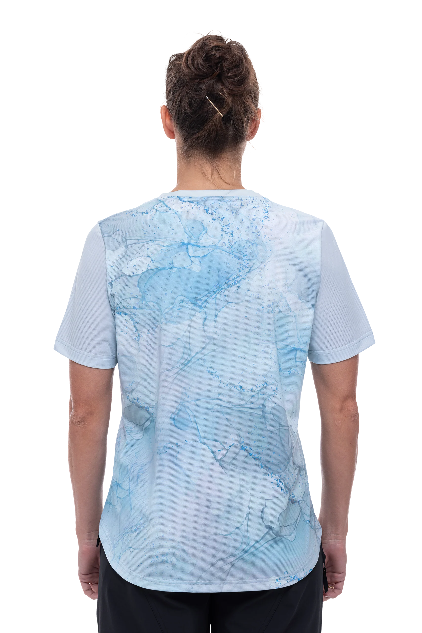 CUBE ATX WS Rundhalstrikot kurzarm marble - Image 4