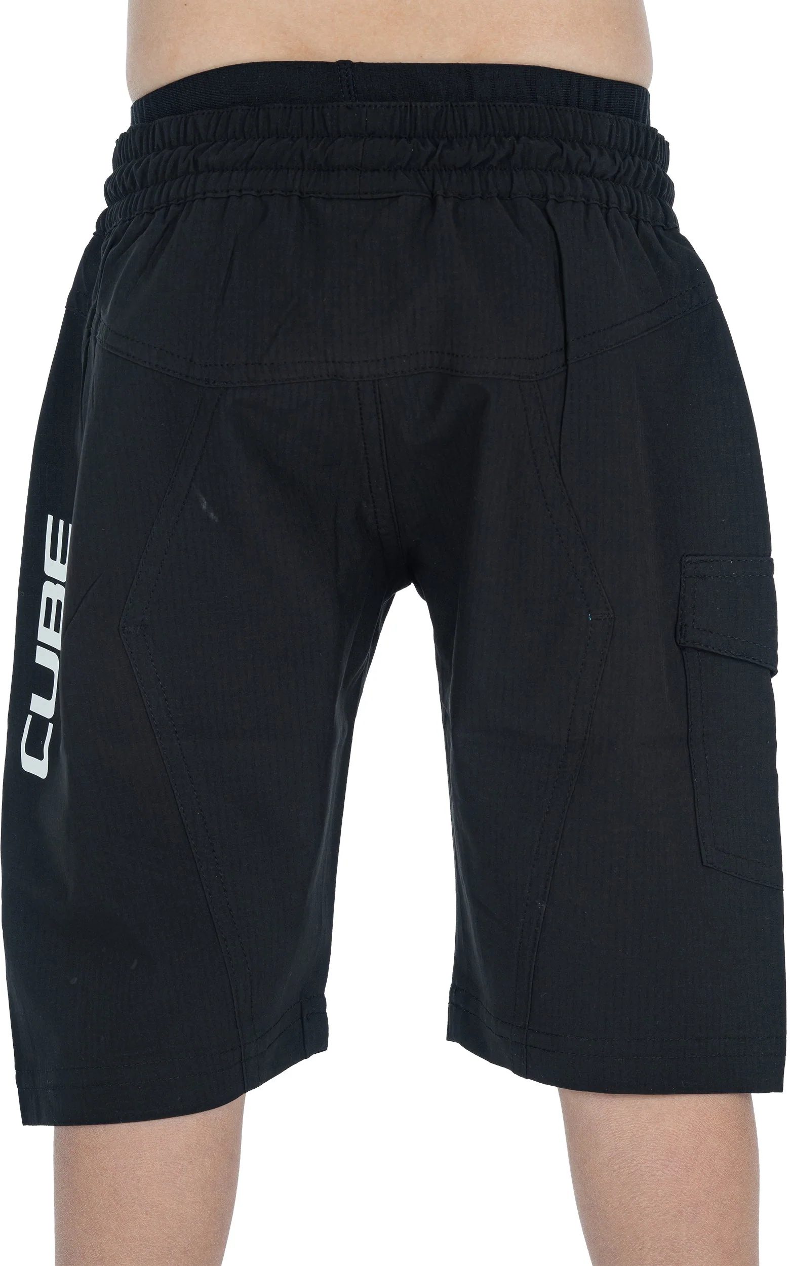 CUBE TEAMLINE Baggy Shorts ROOKIE inkl. Innenhose black´n´white - Image 4
