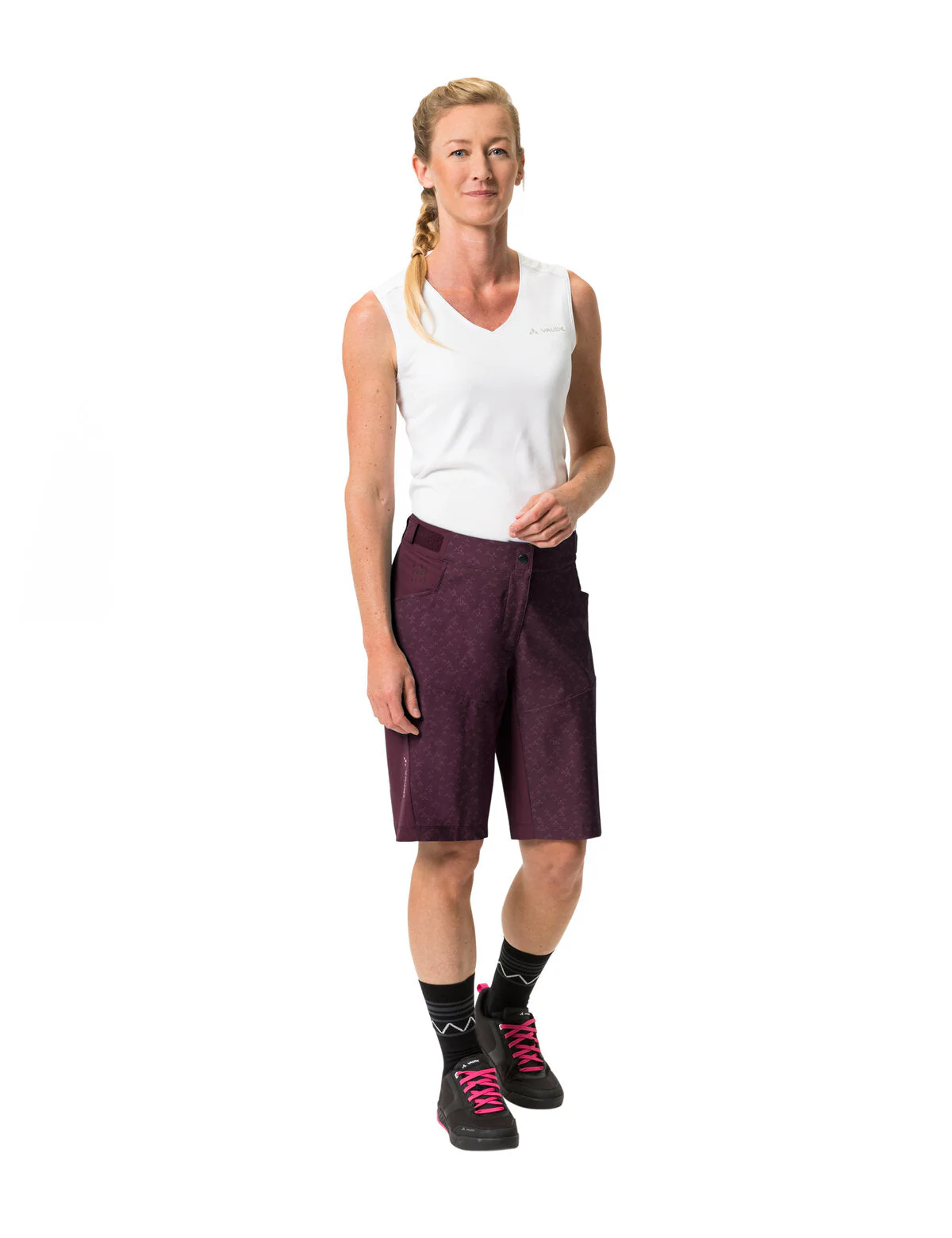 VAUDE Ledro Print Shorts Damen lila - Image 7